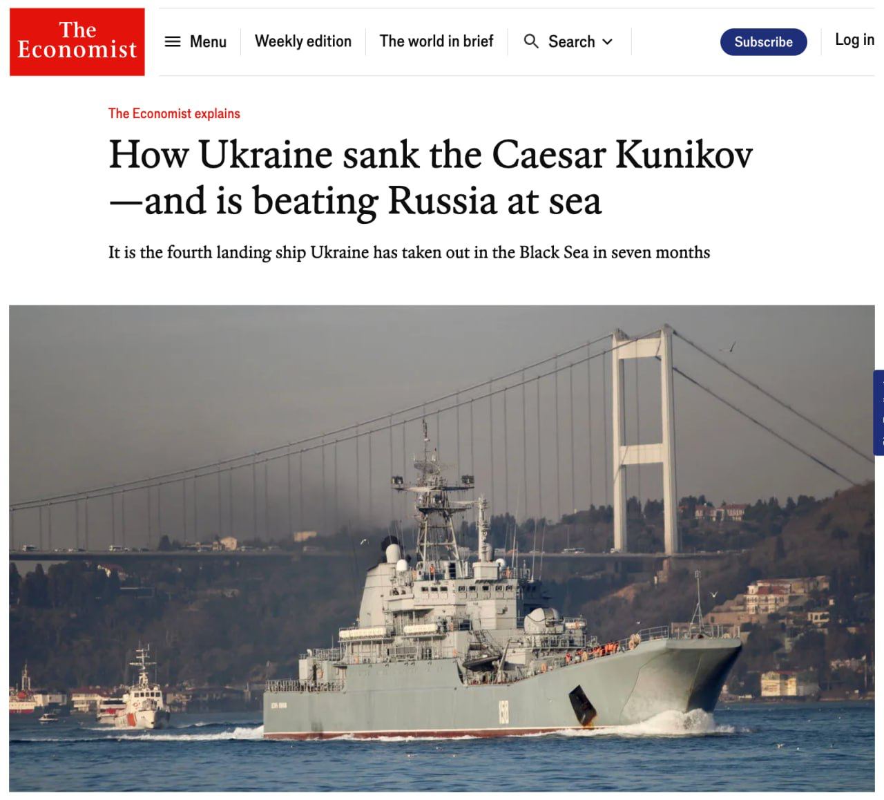 Украйна ще спечели войната в морето, дори без да има значителен конвенционален флот, – The Economist.