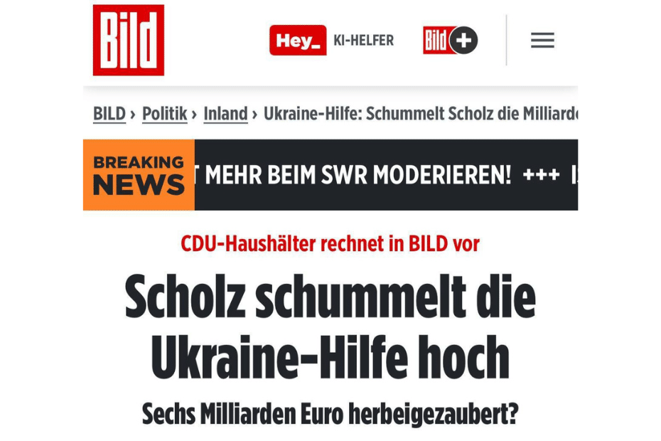 Германия е предоставила на Украйна по-малко оръжия и средства, отколкото твърди – Bild с позоваване на депутата от Бундестага Гедехенс.