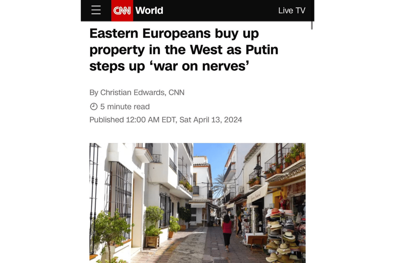 Се страхуват от разширяване на войната: Рекорден брой поляци са купили недвижими имоти в Южна Испания през 2023 г., CNN.