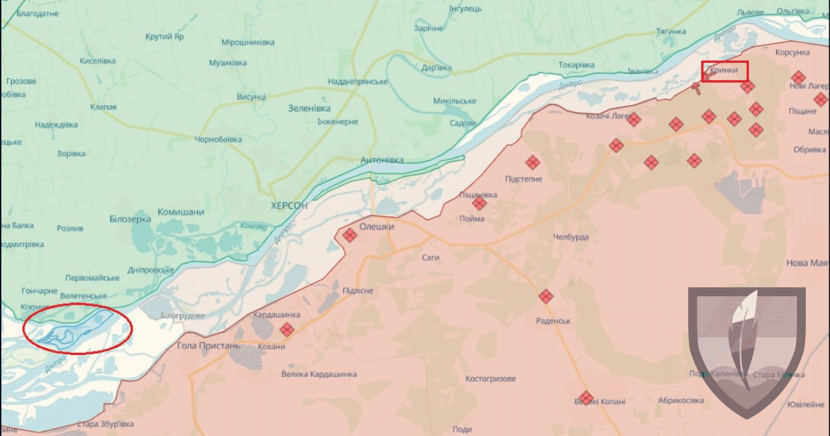 Украинските въоръжени сили поеха контрол над остров Нестрига, разположен в делтата на река Днипро в Херсонска област