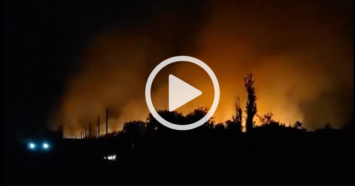 В интернет се разпространява видео на пожар, за който се твърди, че е в Руския център за далечна космическа комуникация на руските въздушно-космически сили