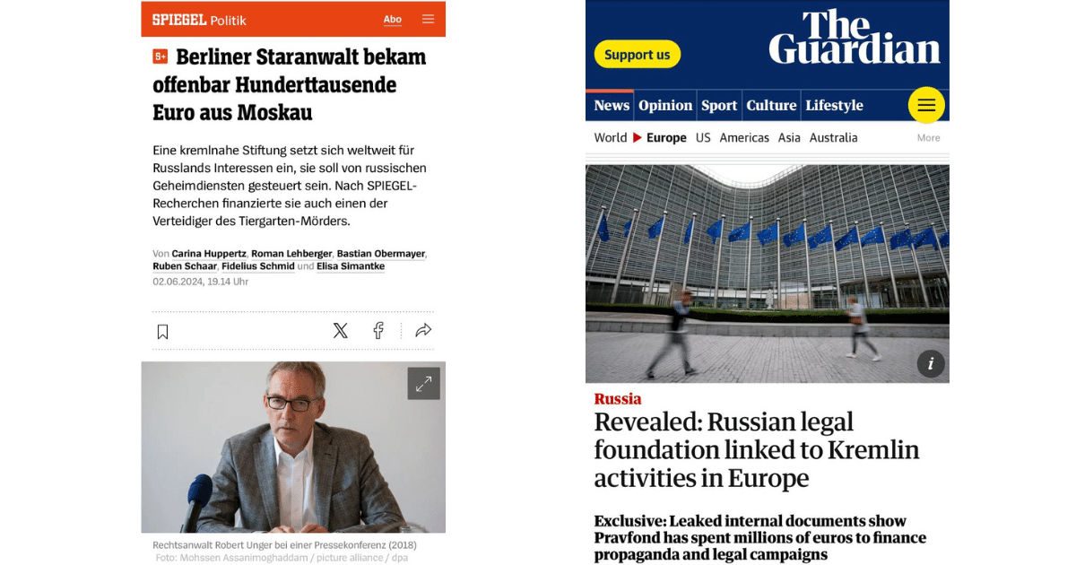 Защитата на убиеца Вадим Красиков, осъден в Германия за убийство, е получавала по 6000 евро на ден от Кремъл и е споделяла поверителна информация с руските власти, твърдят Der Spiegel и The Guardian.
