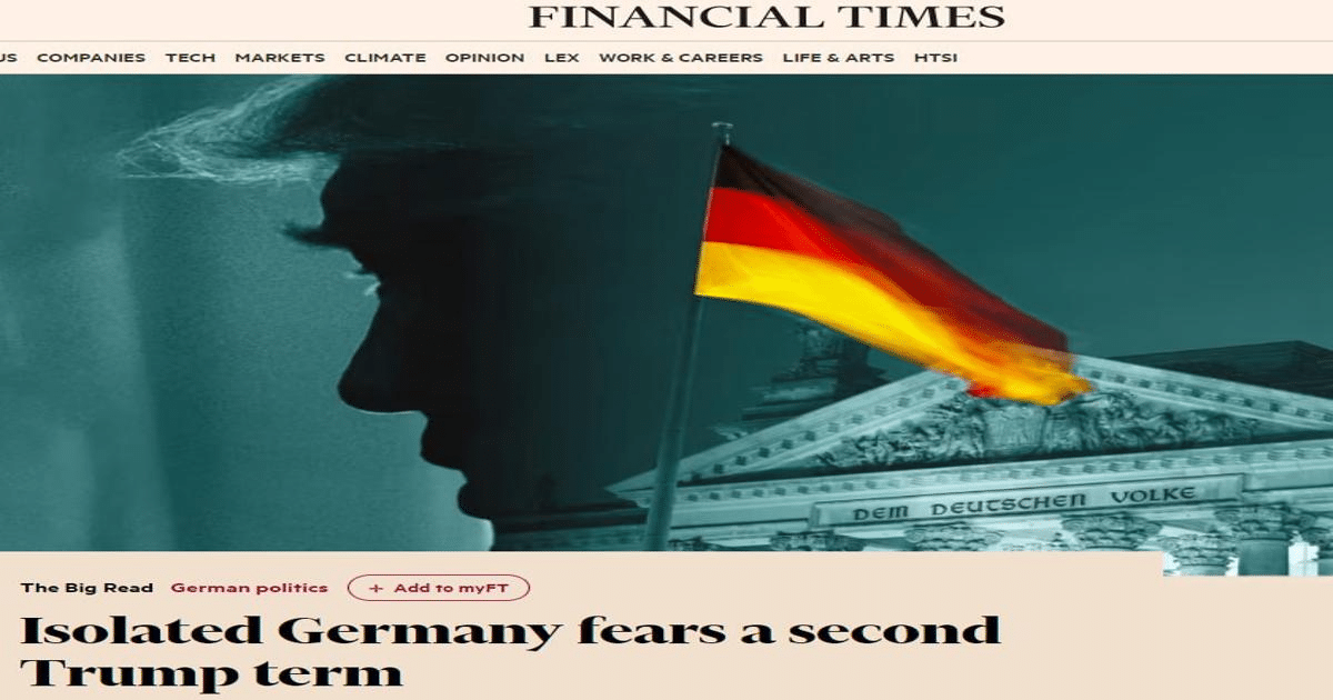 Изолирана Германия се страхува от втория мандат на Тръмп – FT