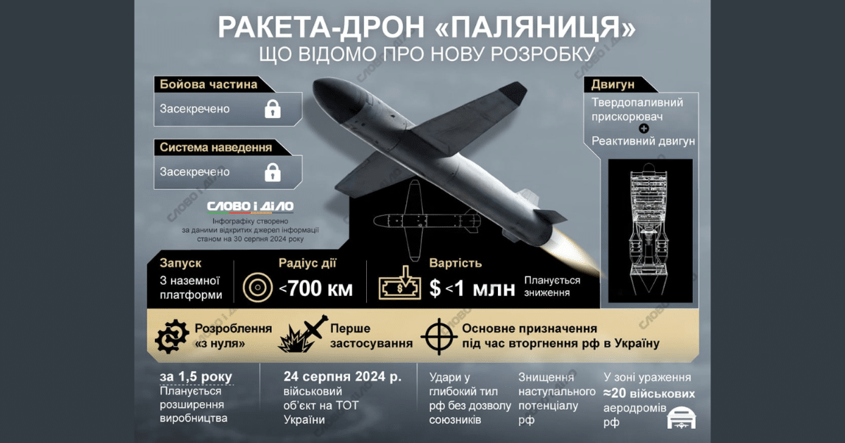 Литва ще отпусне 10 милиона евро на Украйна за закупуване на ракети-дронове “Паляница”, – Камишин