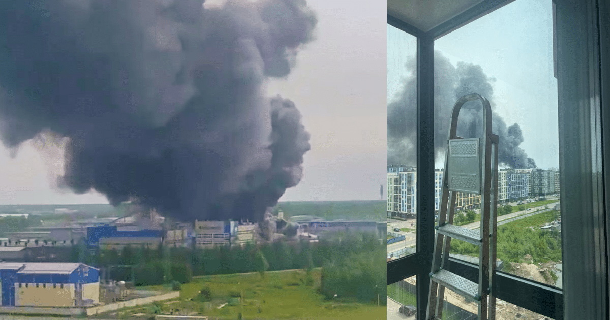 Голям пожар в завода „Пигмент“ в Ленинградска област 