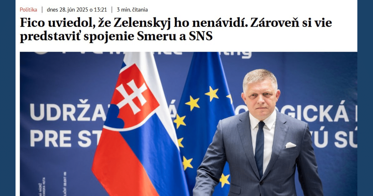 Словашкият премиер Фицо отказва среща със Зеленски