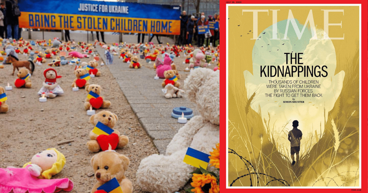 Журналът Time посвети корица на проблема с отвличането на украински деца от Русия