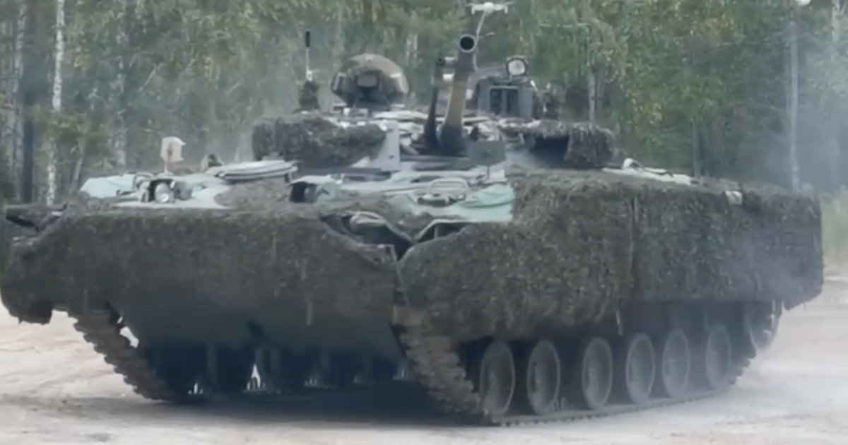 Унищожена една от най-редките руски БМП-3 с динамична защита „Кактус“