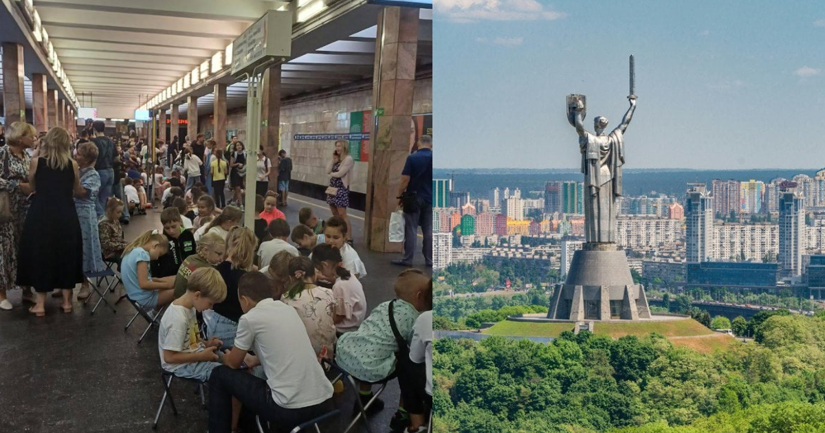 В първия учебен ден учениците в Киив се крият в метрото заради руска ракетна атака