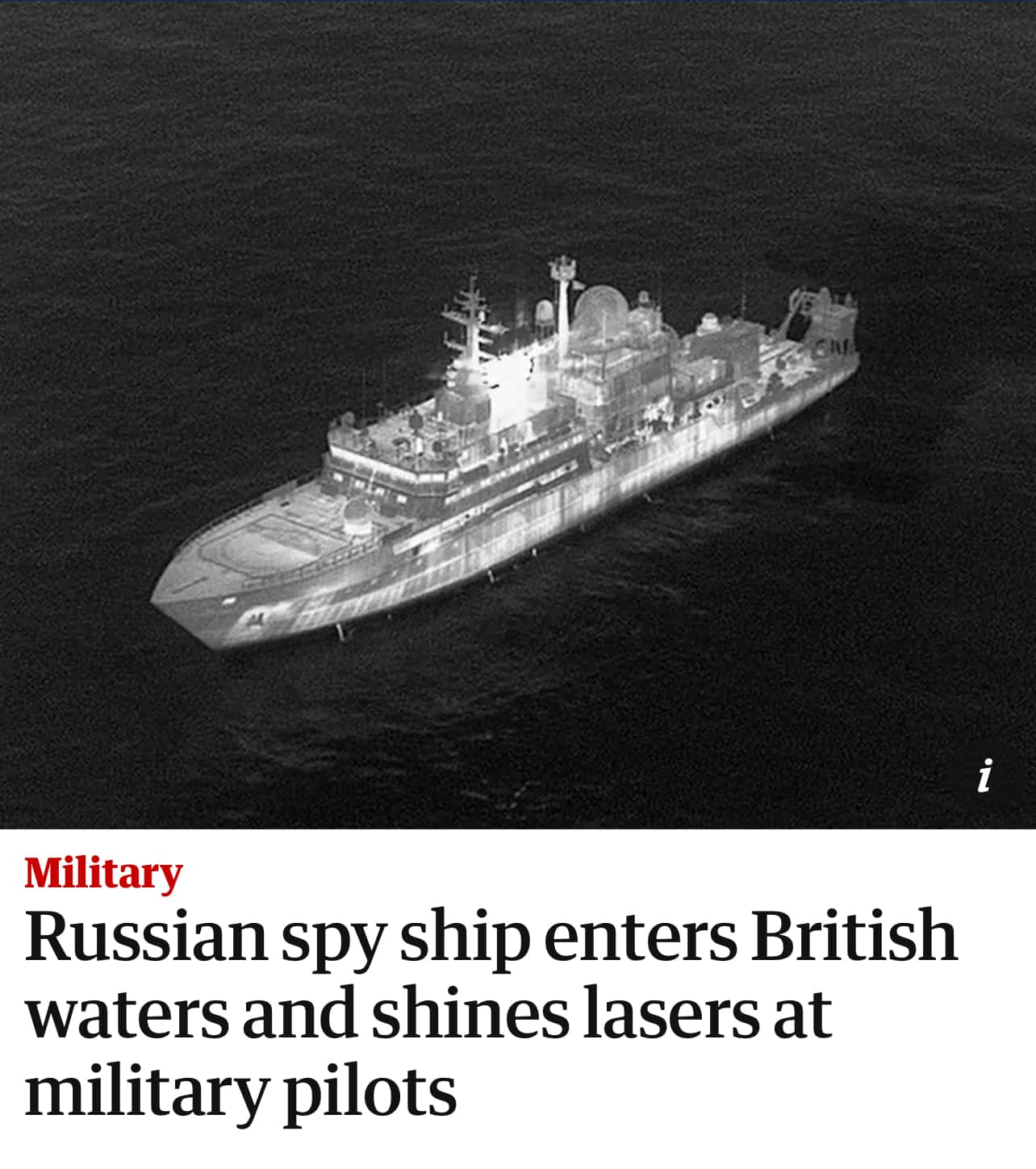 Поредна провокация от страна на Русия към НАТО: „Янтар“ навлезе в британски води и използва лазери срещу пилоти